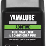 NEW YAMALUBE FUEL STABILIZER & CONDITIONER PLUS PROTECTS E-10 FUELS FROM DAMAGING OXIDATION AND PHASE SEPARATION NEW YAMALUBE FUEL STABILIZER & CONDITIONER PLUS PROTECTS E-10 FUELS FROM DAMAGING OXIDATION AND PHASE SEPARATION