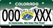 Colorado Stay The Trail Custom License Plates Colorado Stay The Trail Custom License Plates