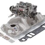 Edelbrock Single-Quad Intake Manifold and Carburetor Kits Are Now Available in Satin Finish Edelbrock Single-Quad Intake Manifold and Carburetor Kits Are Now Available in Satin Finish