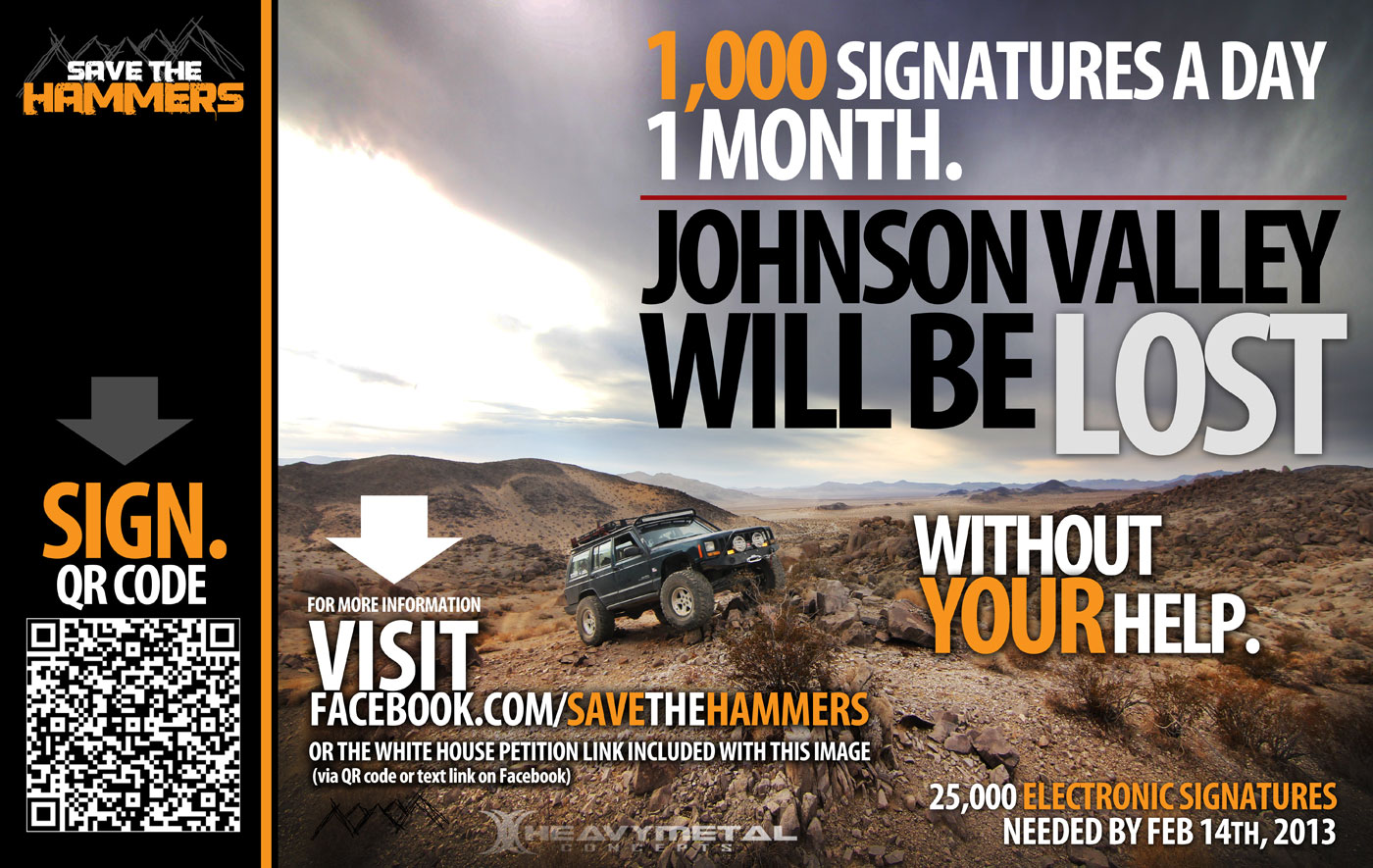 1,000 Signatures a Day Needed to Help Save Johnson Valley 1,000 Signatures a Day Needed to Help Save Johnson Valley