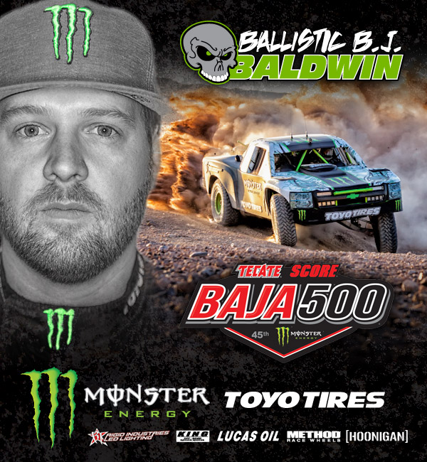 BJ Baldwin Anxious to Head Back to Baja for the 500 BJ Baldwin Anxious to Head Back to Baja for the 500