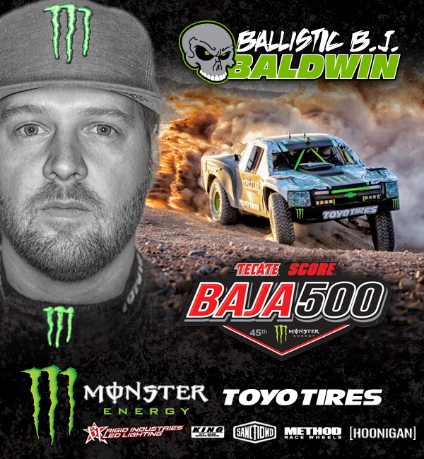 BJ Baldwin Adds Another Podium Finish to his Impressive Record at the Baja 500 BJ Baldwin Adds Another Podium Finish to his Impressive Record at the Baja 500