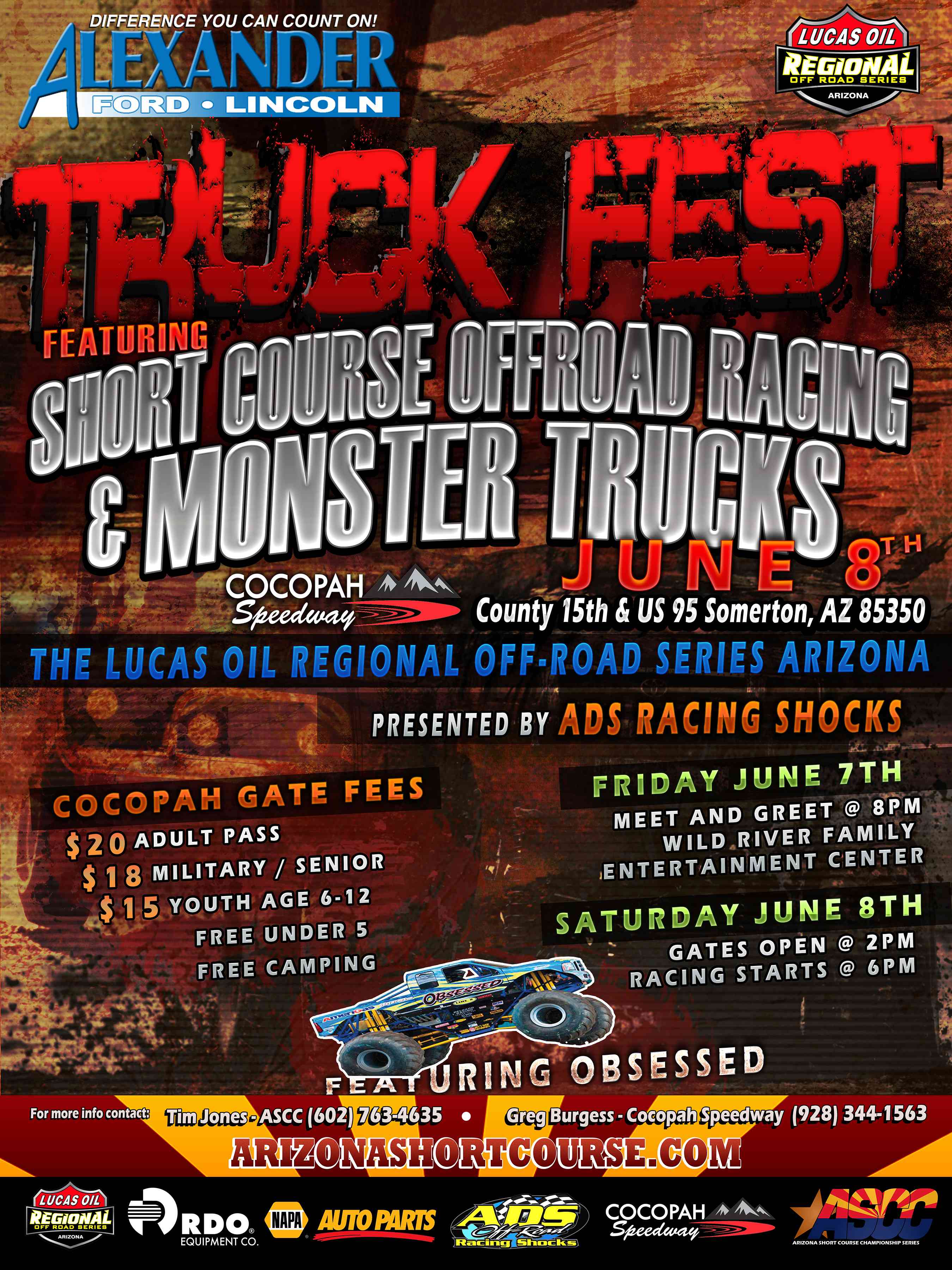 Arizona Short Course Championship’s Lucas Oil Regional Off-Road Series Heads to Cocopah Speedway in Yuma, Arizona Arizona Short Course Championship’s Lucas Oil Regional Off-Road Series Heads to Cocopah Speedway in Yuma, Arizona
