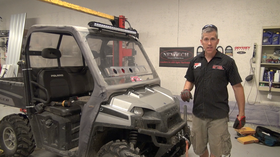 Polaris Ranger 40 inch LED light bar install, 21600 Lumens! Polaris Ranger 40 inch LED light bar install, 21600 Lumens!