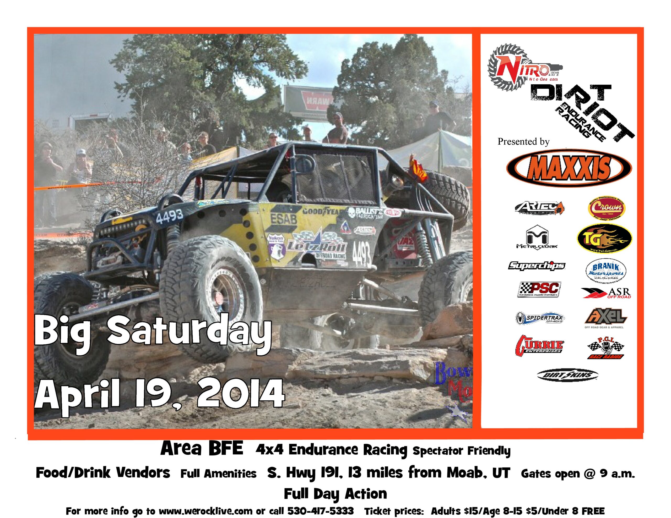 Big Saturday Dirt Riot Race in Moab this Weekend at AreaBFE