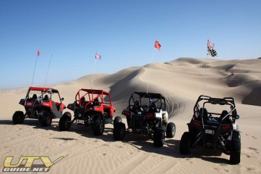 Polaris RZRs in Glamis for Thanksgiving