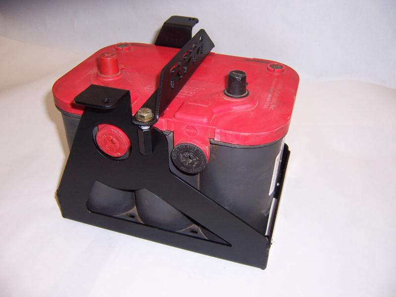 Polaris RZR stock replacement battery box for Optima batteries UTV